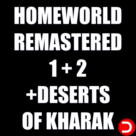 HOMEWORLD REMASTERED 1 + 2 + DESERTS OF KHARAK WSZYSTKIE DLC STEAM PC